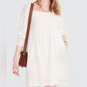 - NWT J Crew Squareneck soft gauze dress